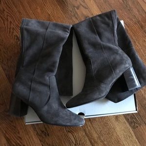 Frye Jodi Boot, Jodi OTK, Smoke, Size 8